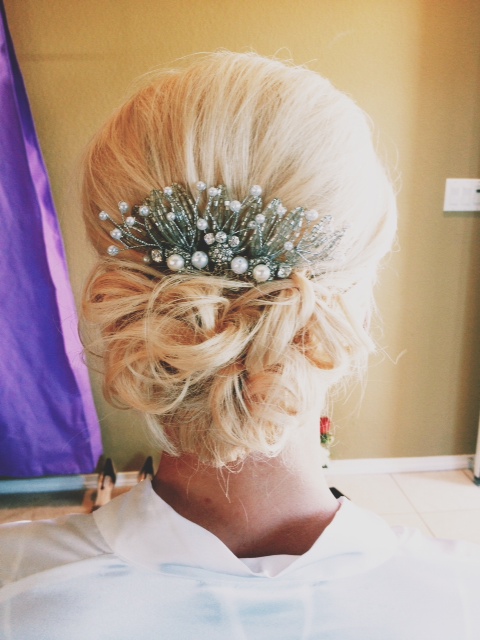 bridal hairclip beads pearl hair accessories